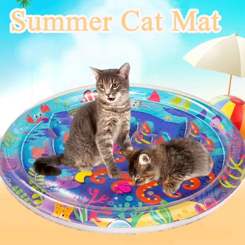 🌊 Cool Splash Sensory Mat 💦 – Perfect Summer Playtime for Kids 👶,Cat & Pets 🐾