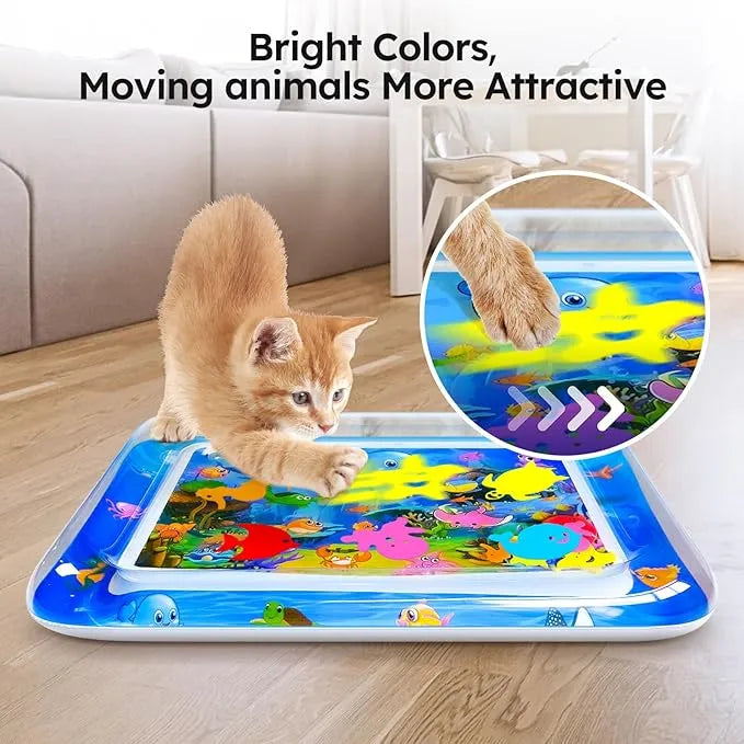 🌊 Cool Splash Sensory Mat 💦 – Perfect Summer Playtime for Kids 👶,Cat & Pets 🐾