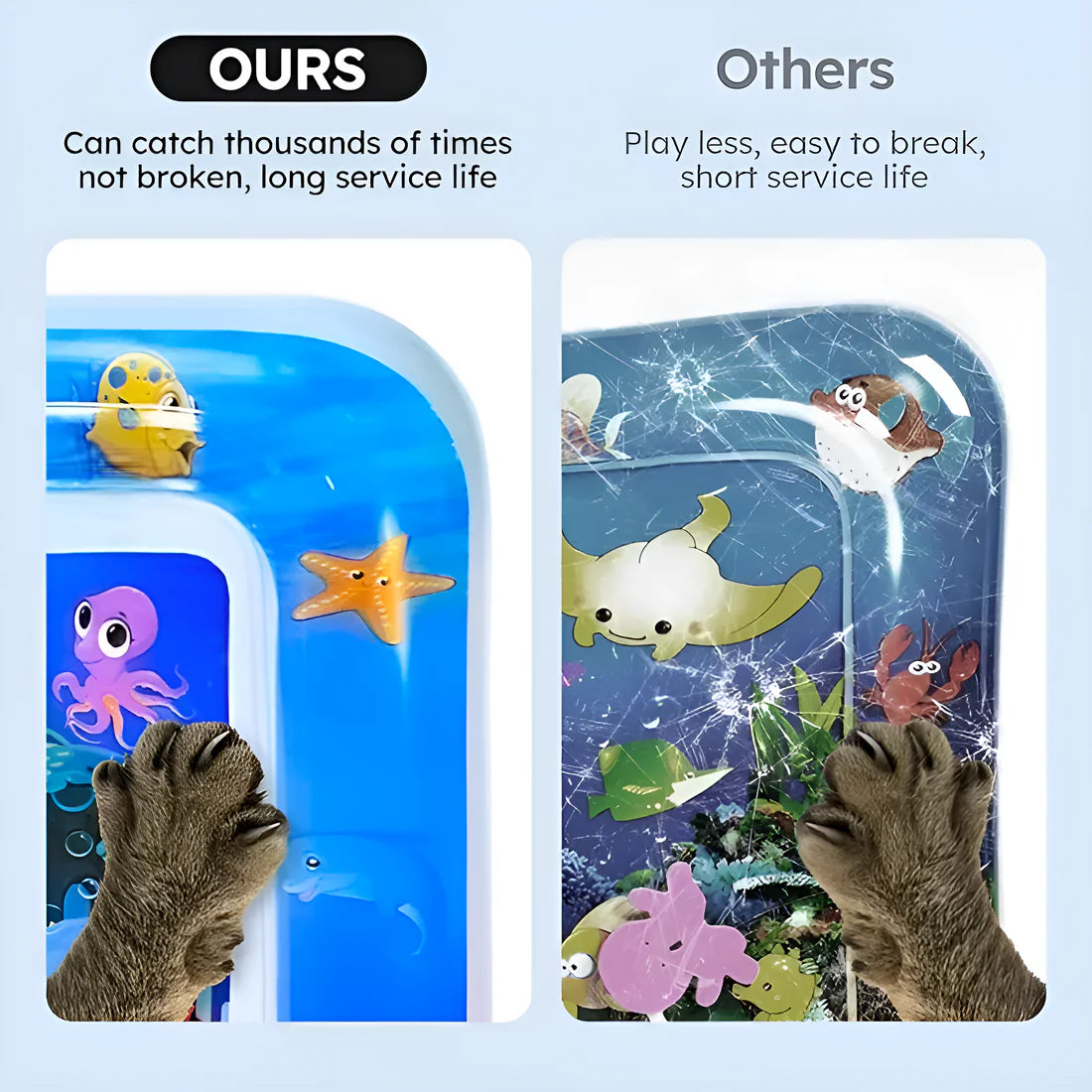 🌊 Cool Splash Sensory Mat 💦 – Perfect Summer Playtime for Kids 👶,Cat & Pets 🐾